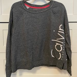 Calvin Klein cropped crew neck sweatshirt